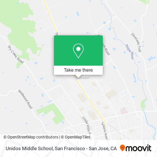 Unidos Middle School map