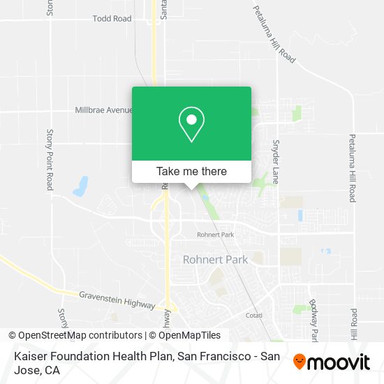 Mapa de Kaiser Foundation Health Plan