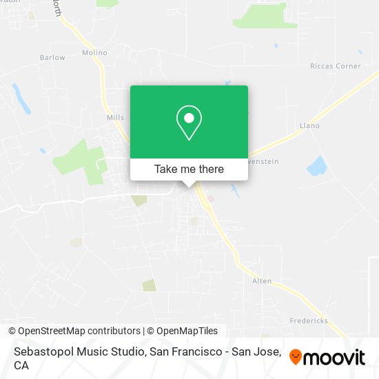 Mapa de Sebastopol Music Studio