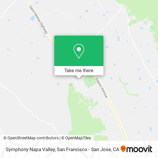 Symphony Napa Valley map