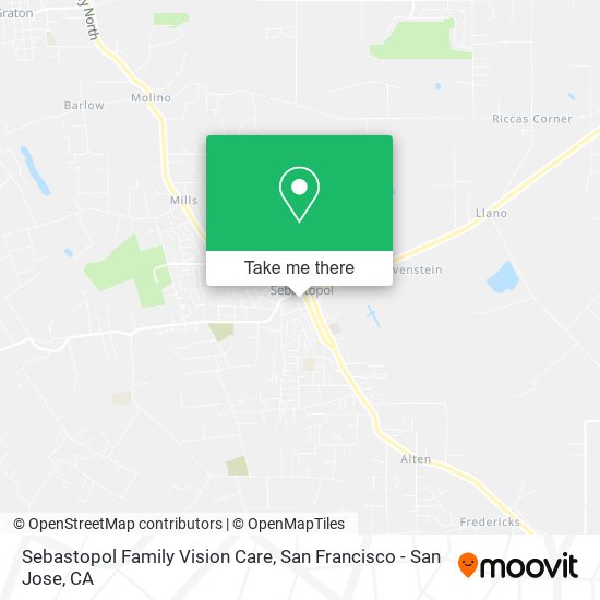 Mapa de Sebastopol Family Vision Care