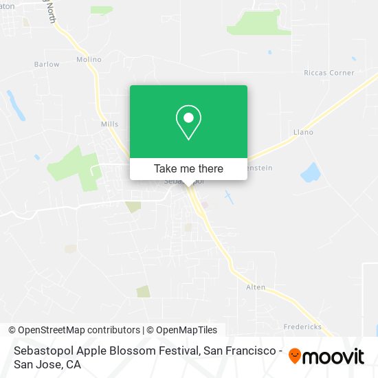 Sebastopol Apple Blossom Festival map