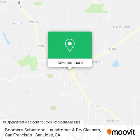 Boomer's Sebastopol Laundromat & Dry Cleaners map