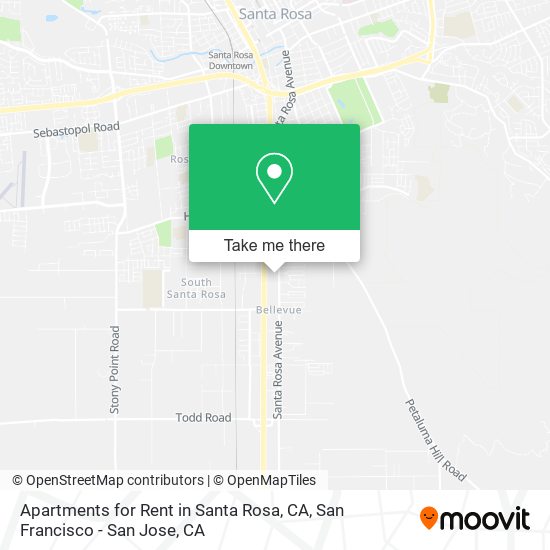 Apartments for Rent in Santa Rosa, CA map