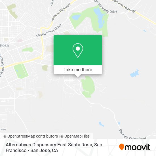 Alternatives Dispensary East Santa Rosa map