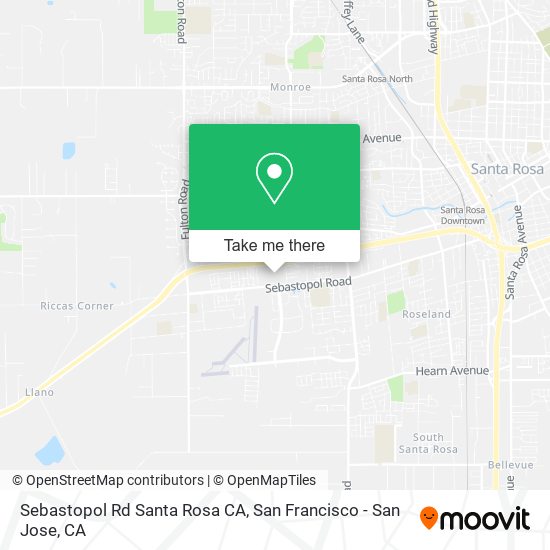 Sebastopol Rd Santa Rosa CA map