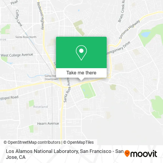Mapa de Los Alamos National Laboratory