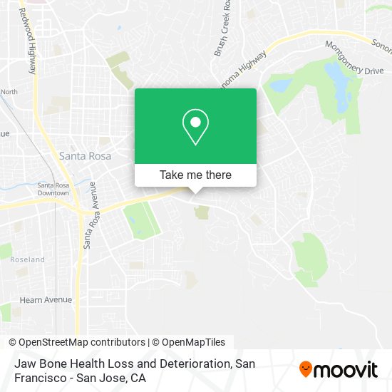 Jaw Bone Health Loss and Deterioration map