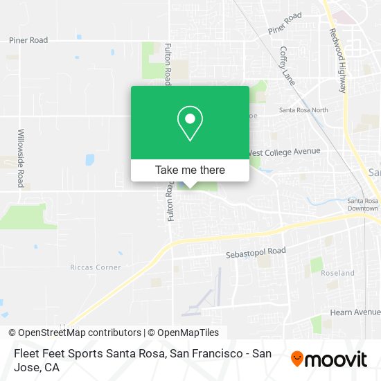 Mapa de Fleet Feet Sports Santa Rosa