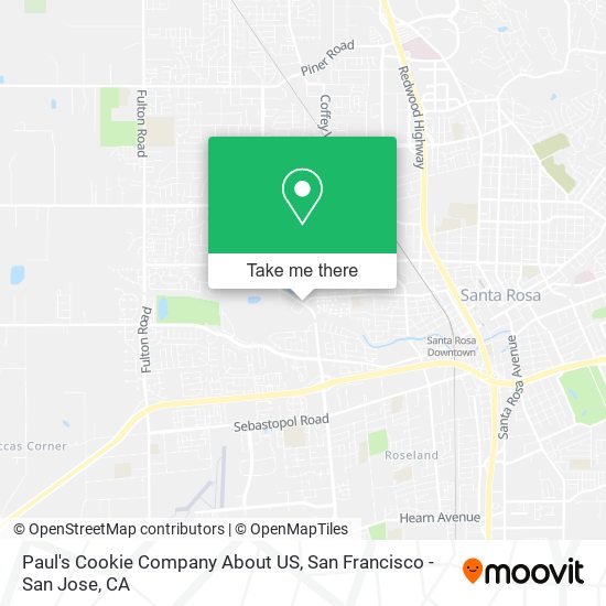 Mapa de Paul's Cookie Company About US