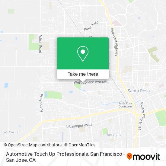 Automotive Touch Up Professionals map