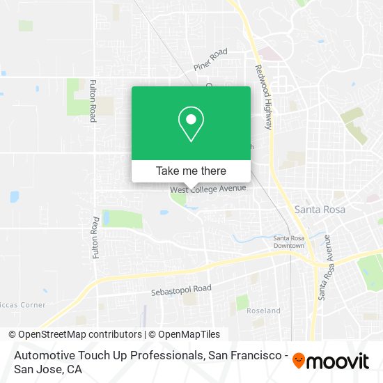 Mapa de Automotive Touch Up Professionals