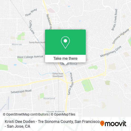 Kristi Dee Doden - Tre Sonoma County map