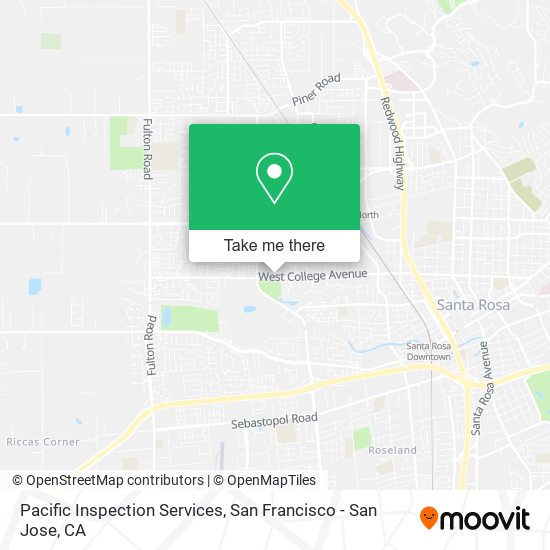 Pacific Inspection Services map