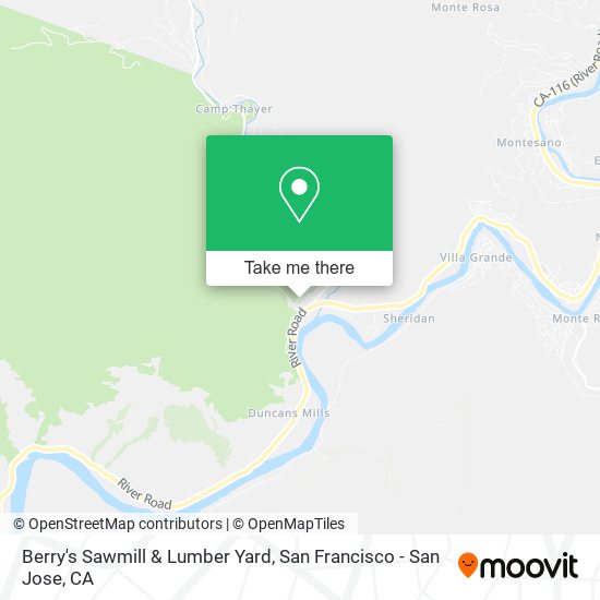 Mapa de Berry's Sawmill & Lumber Yard