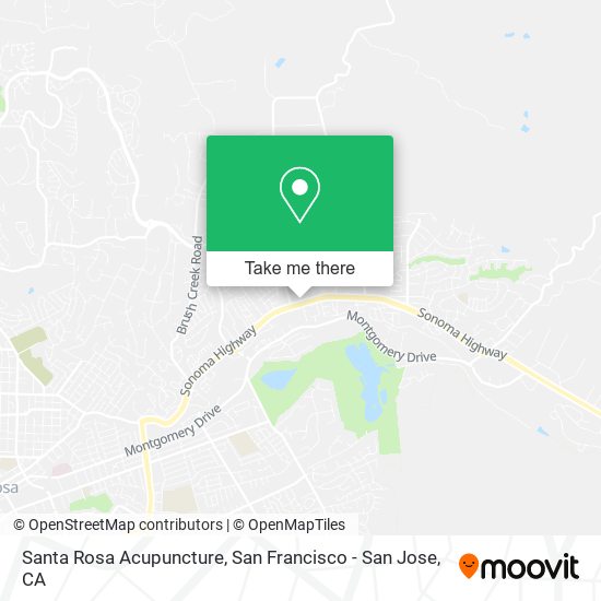 Santa Rosa Acupuncture map