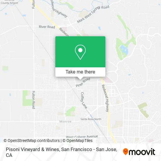 Mapa de Pisoni Vineyard & Wines