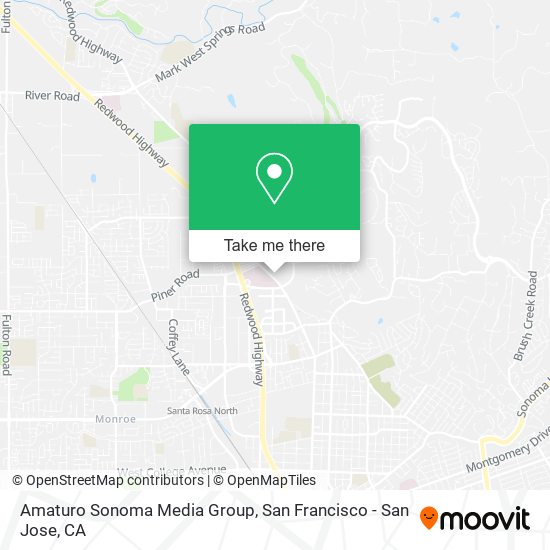 Amaturo Sonoma Media Group map