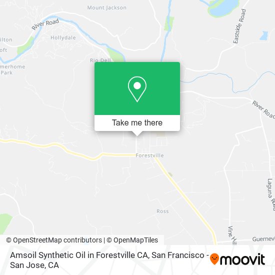 Amsoil Synthetic Oil in Forestville CA map
