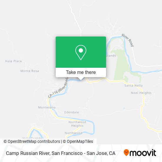 Camp Russian River map