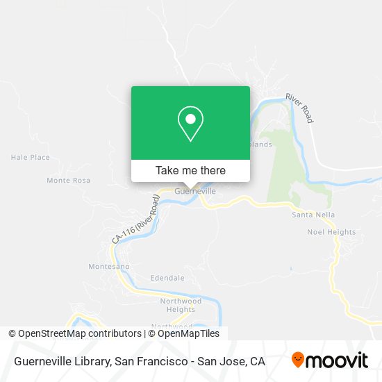 Guerneville Library map