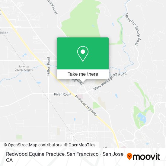 Redwood Equine Practice map