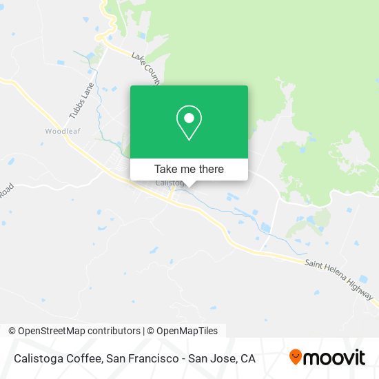Calistoga Coffee map