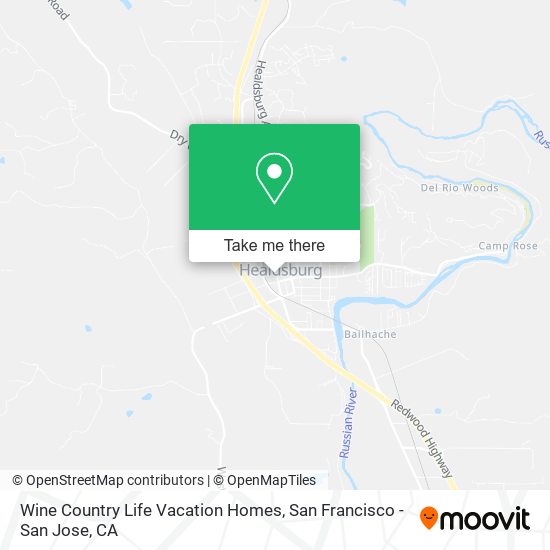 Mapa de Wine Country Life Vacation Homes