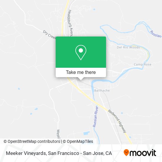 Mapa de Meeker Vineyards