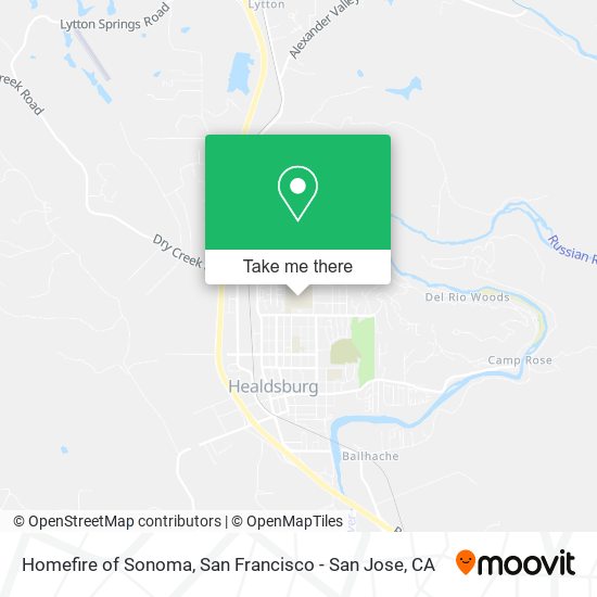 Mapa de Homefire of Sonoma