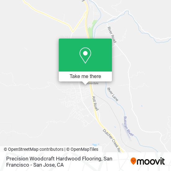 Precision Woodcraft Hardwood Flooring map