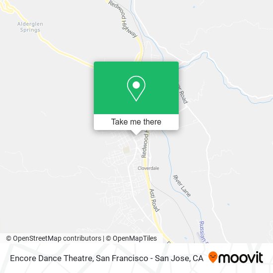 Mapa de Encore Dance Theatre