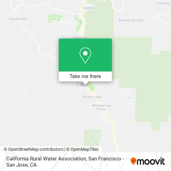 California Rural Water Association map