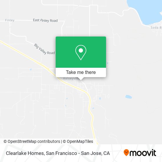 Clearlake Homes map