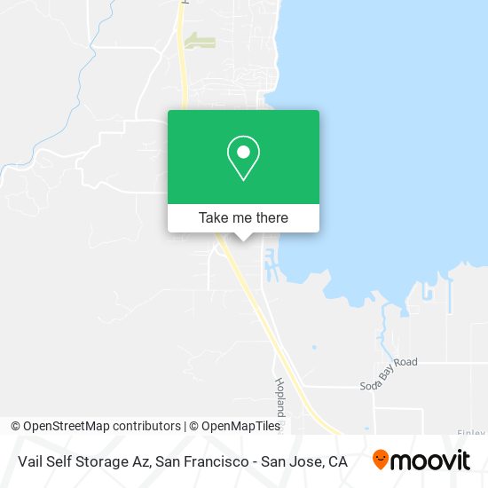 Mapa de Vail Self Storage Az