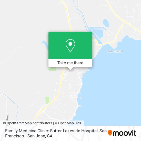 Family Medicine Clinic: Sutter Lakeside Hospital map