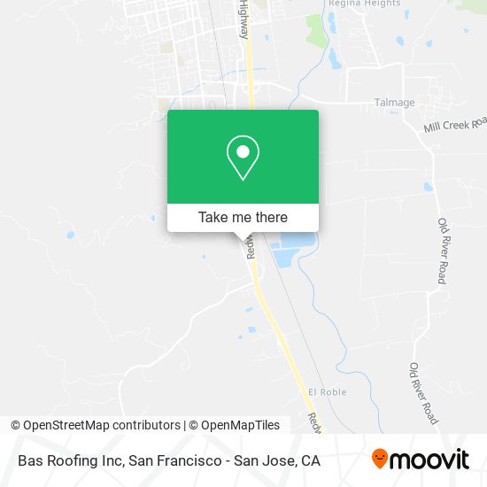 Bas Roofing Inc map