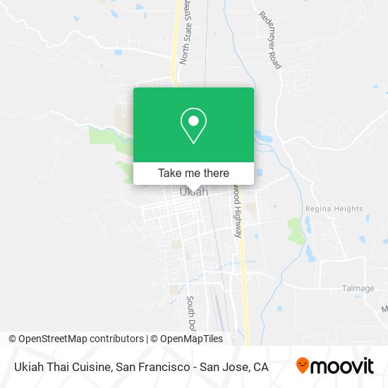 Ukiah Thai Cuisine map