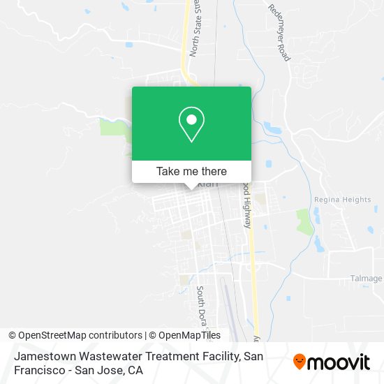 Mapa de Jamestown Wastewater Treatment Facility