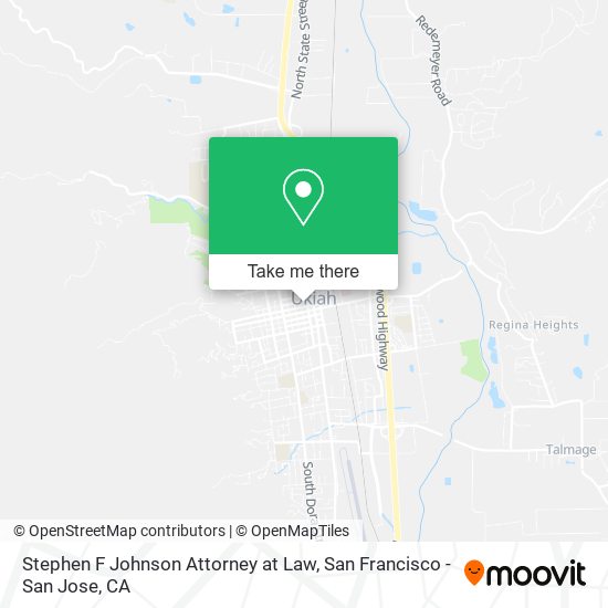 Stephen F Johnson Attorney at Law map