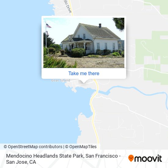 Mendocino Headlands State Park map