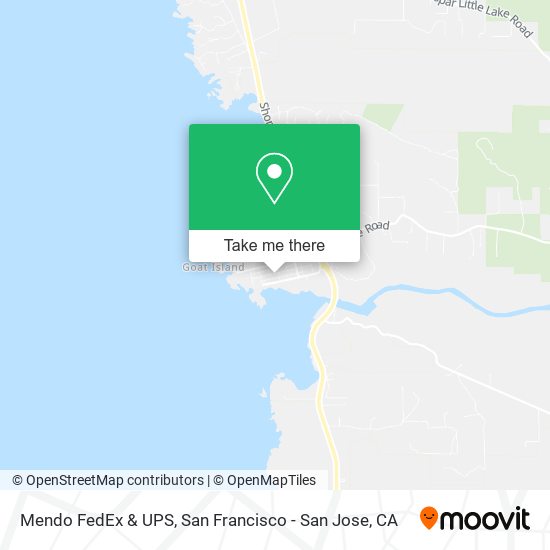 Mendo FedEx & UPS map