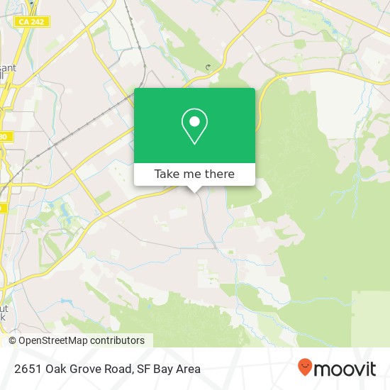 Mapa de 2651 Oak Grove Road