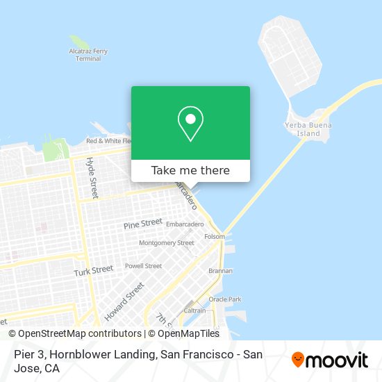 Mapa de Pier 3, Hornblower Landing