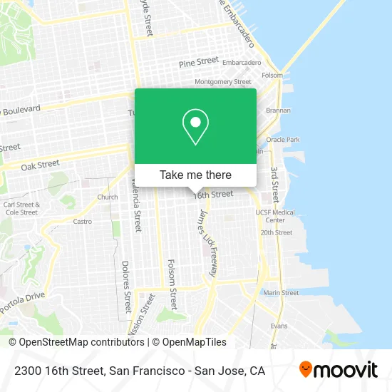 Mapa de 2300 16th Street