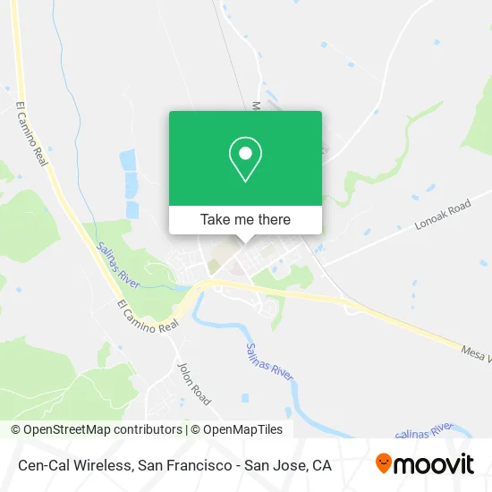 Cen-Cal Wireless map
