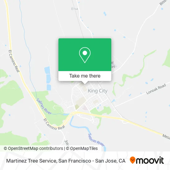 Martinez Tree Service map