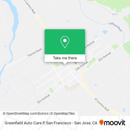 Greenfield Auto Care P map