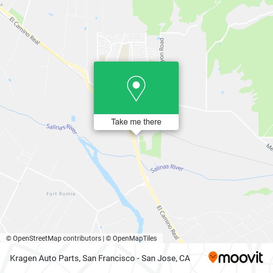 Kragen Auto Parts map