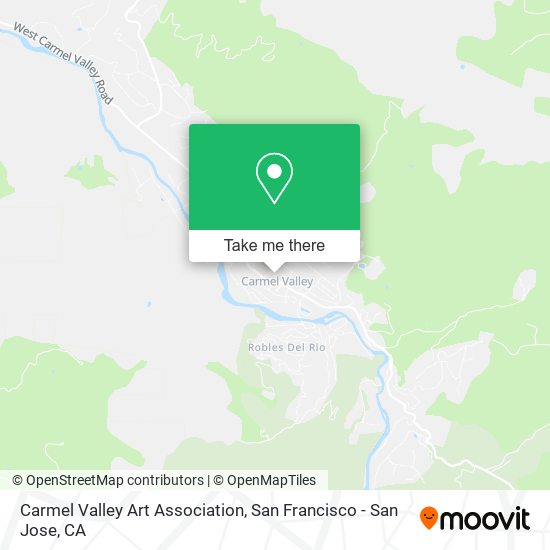 Carmel Valley Art Association map